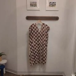 Black Crane2 Panel Dress - Brown