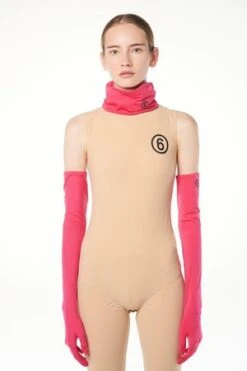 MM6 Maison Margiela6 Print Scarf - Pink