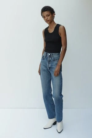 AGOLDEAgolde 90's Pinch Waist Jeans - Navigate - Image 4