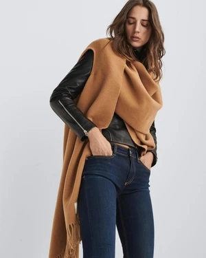 Rag & BoneAddison Fringed Shawl - Camel