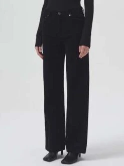 AGOLDEHarper Corduroy Straight Jean - Black