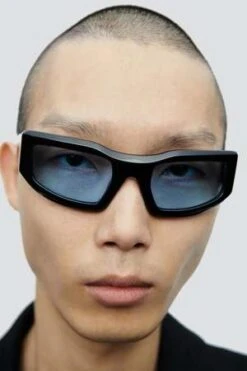 Port TangerAcetate Black /Blue Andalucia Sunglasses - Blue