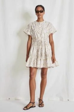 Apiece ApartRema Mini Dress - Brushed Floral Sand