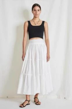 Apiece ApartSalida Romantic Maxi Skirt - Crema