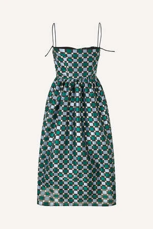 Stine GoyaArya Dress - Mesh Check - Image 4