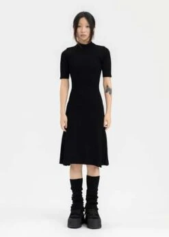 Hyein SeoDRESS KNEE SOCKS - BLACK