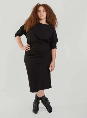 MegBatwing Skinny Dress - Black - Image 3