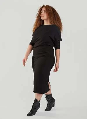 MegBatwing Skinny Dress - Black - Image 4