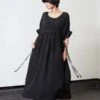 RUJUTA SHETHBlythe Dress - Black Puckered Chex