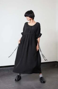 RUJUTA SHETHBlythe Dress - Black Puckered Chex