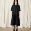 Ali GoldenAli Golden COLLARED DRESS - BLACK