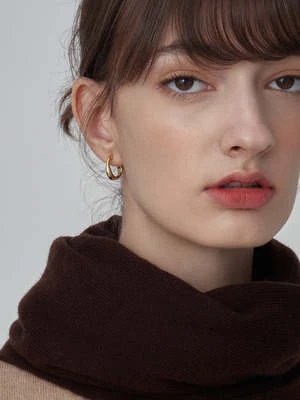 PureCashmere NYCCashmere Collar Scarf - Brown - Image 2