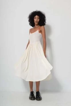 KURT LYLEChase Dress - Cream/Poppy
