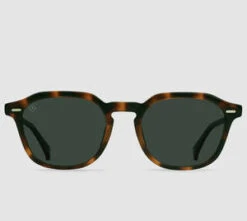 RaenClyve Polarized Sunglasses - Espresso Tortoise/Green