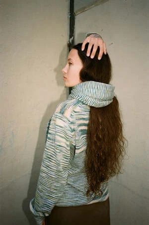 COLORANTAlpaca Knit Scarf - Space Knit