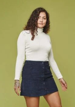 JungmavenCorduroy Vassar Skirt - Navy