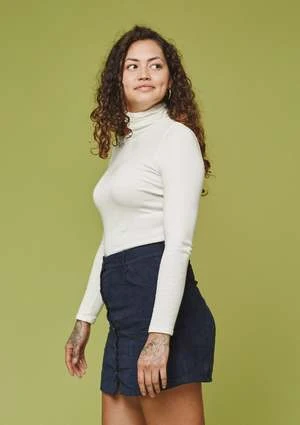 JungmavenCorduroy Vassar Skirt - Navy - Image 4