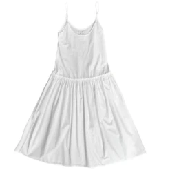 Ali GoldenAli Golden DROP WAIST RUFFLE DRESS - BONE