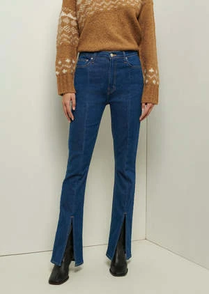 Derek LamLucia Front Slit Jeans - Dark Wash - Image 2