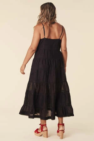 SPELL & THE GYPSY COLLECTIVEDove Lace Strappy Dress - Midnight - Image 10