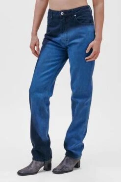 ECKHAUS LATTAStraight Leg Jean - Moon Wash