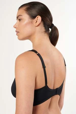 Else Nano Soft Cup Plunge Bra - Black - Image 3