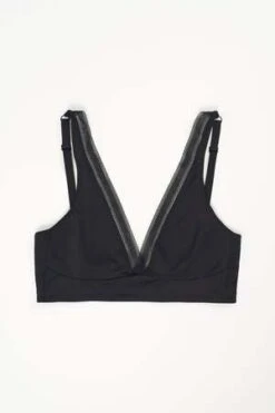 Else Nano Soft Cup Plunge Bra - Black