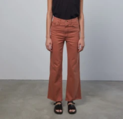 B SidesEshel Kick Flare Jean - Umber Overdye