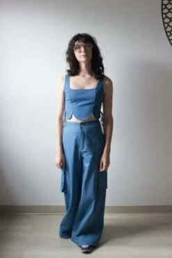 FORTIVFortiv Tulip Top - Blue Denim