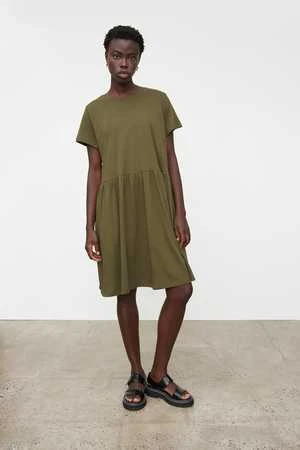 KowtowGather Tee Dress - Moss