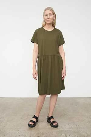 KowtowGather Tee Dress - Moss - Image 5