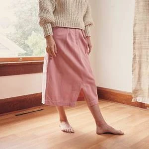 STORY Mfg.Jeannie Skirt - Sappy Pink Organic Denim - Image 2
