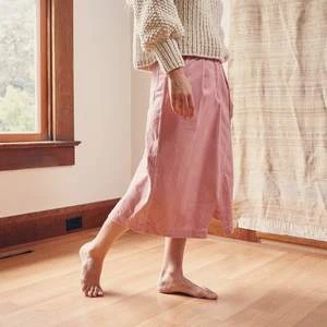 STORY Mfg.Jeannie Skirt - Sappy Pink Organic Denim
