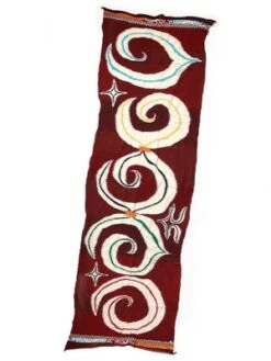 KapitalCompressed Wool AINU FIVE RINGS Scarf - Red