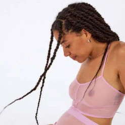 La Fille D'oLa Fille D'O Courage Longline Bra Top - Rose