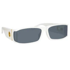 Linda FarrowMya Sunglasses - White