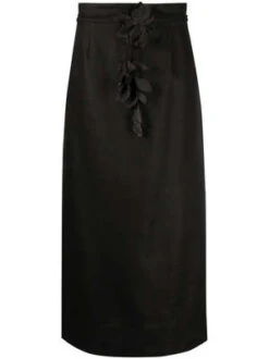 ZimmermannLuminosity Pencil Midi Skirt - Black