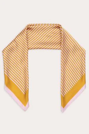 MANNER MARKETManner Market Anne Silk Scarf - Pink/Copper - Image 3