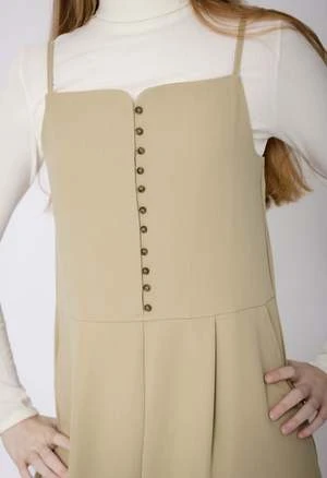 NKCMatilda Dress - Light Olive - Image 4