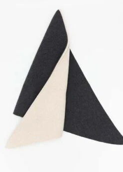 Micaela GregTwo Tone Bandana Scarf - Cream/Deep Heather Grey