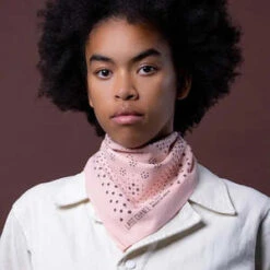 Last Chance TextilesNatural Dye Silk Bandana - Ash Pink