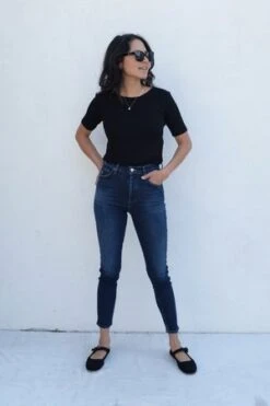 AGOLDENico High Rise Slim Fit Jeans - Cabana