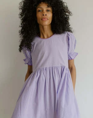 NobleOrganic Adult Franny Dress - Lavender - Image 9