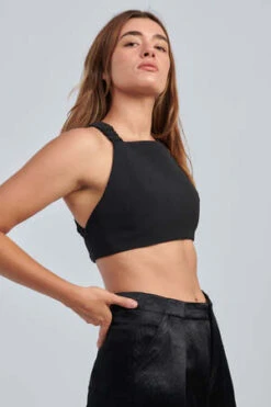 NOMIABungee Strap Bralette - Black