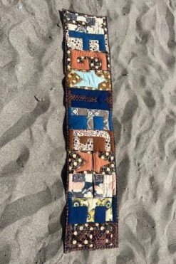 STORY Mfg.Puffer Scarf - Logo Patchwork