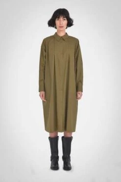 Paper LabelMiko Shirt Dress - Moss