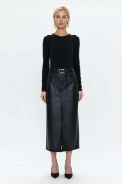 PistolaAlice Utility Midi Skirt - Slate Black