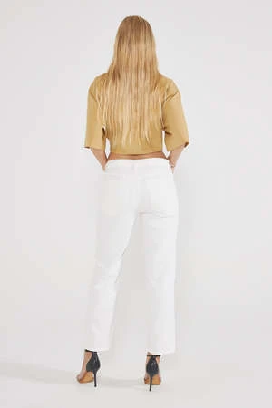 éticaRhea Mid Rise Crop - Vintage White - Image 3