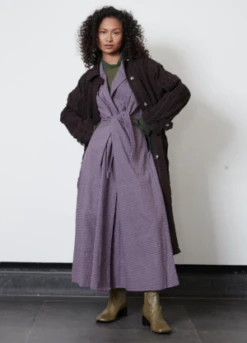 RUJUTA SHETHEmily Dress - Mauve Check