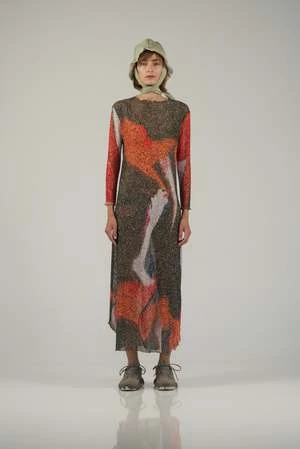 Nin StudioSWIRL DRESS - TERRA